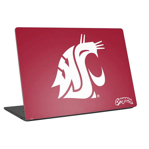 Washington State University Cougars Logo Universal Laptop 13in (10.6 x 7.6in) Skin
